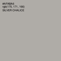 #AFABA6 - Silver Chalice Color Image
